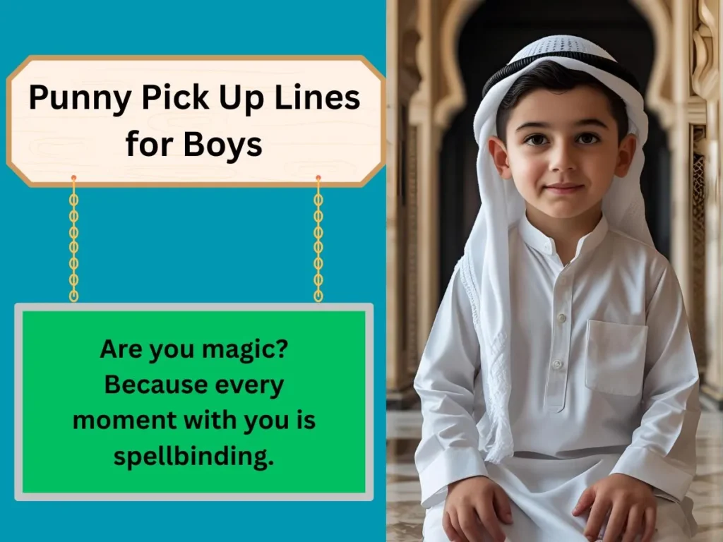 Punny Pick Up Lines for Boys