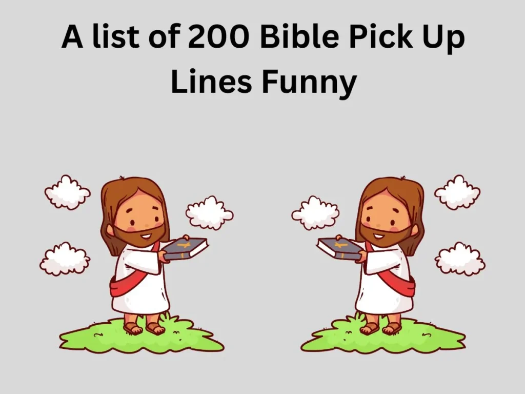 Bible Pick Up Lines Funny