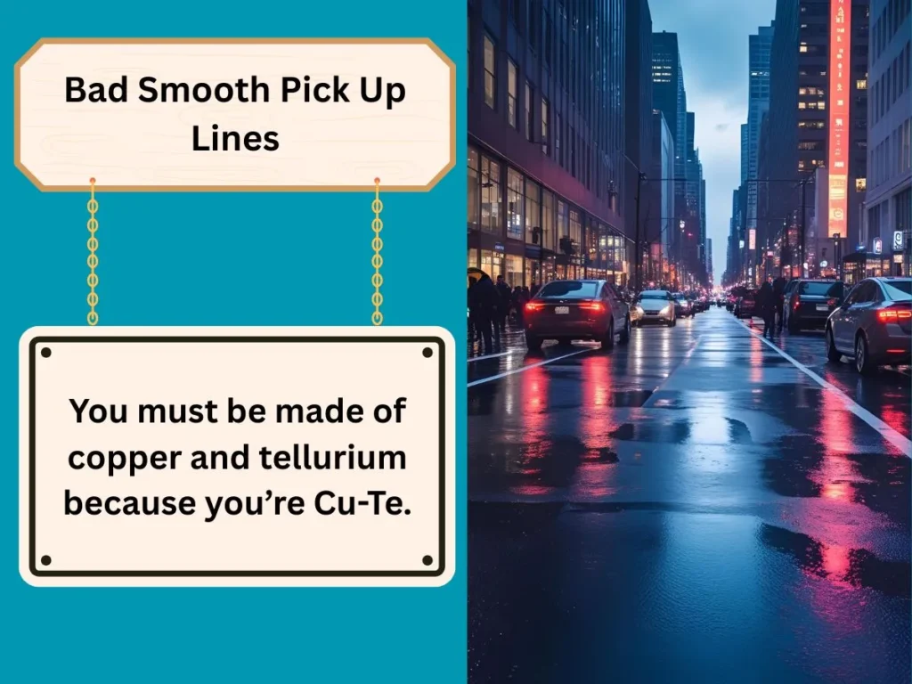 Bad Smooth Pick Up Lines