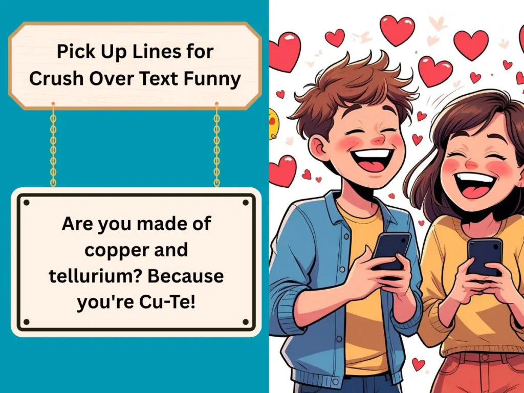 Pick Up Lines for Crush Over Text Funny