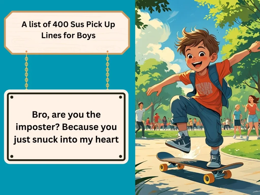 Sus Pick Up Lines for Boys