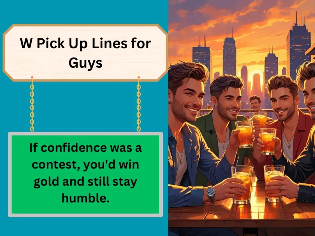 W Pick Up Lines for Guys